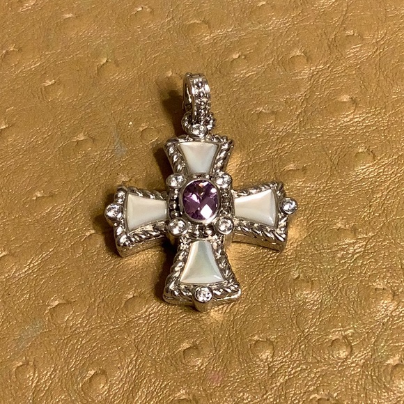 Judith Ripka Mother Of Pearl Cross 